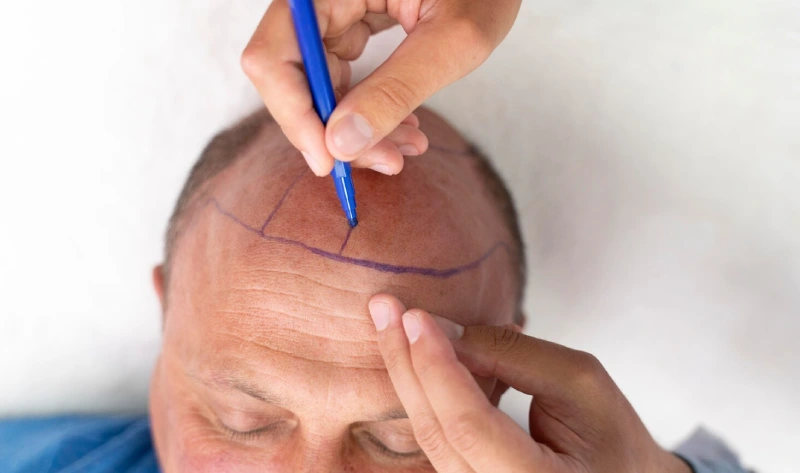hair line post hair transplant