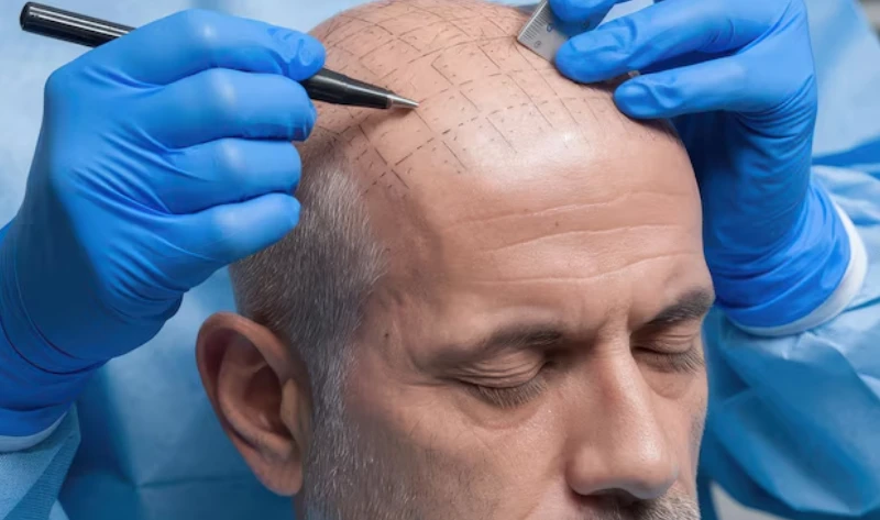 hair line post hair transplant