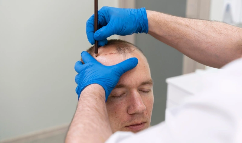 hair line post hair transplant