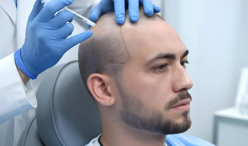 hair line post hair transplant