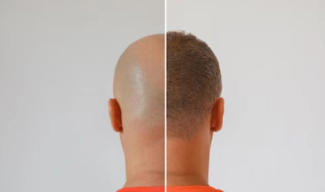 Unshaven Hair Transplant Long Hair