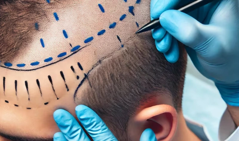 hair line post hair transplant