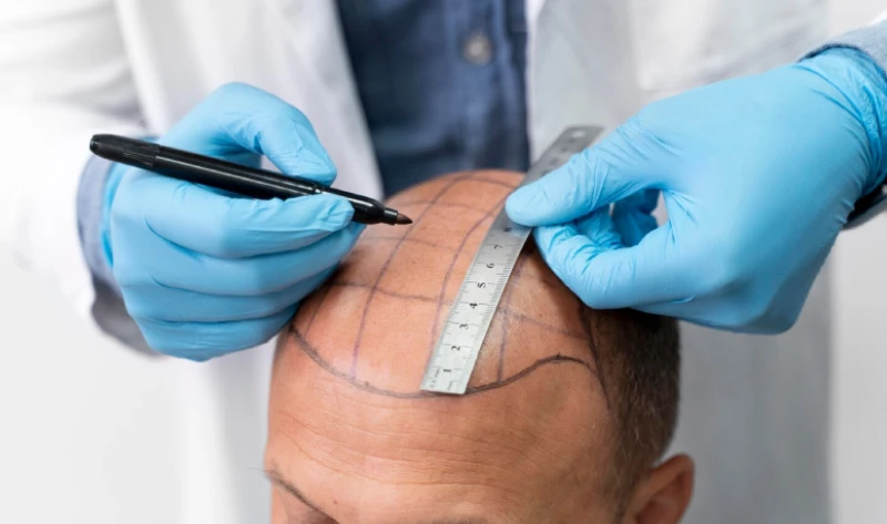 hair line post hair transplant