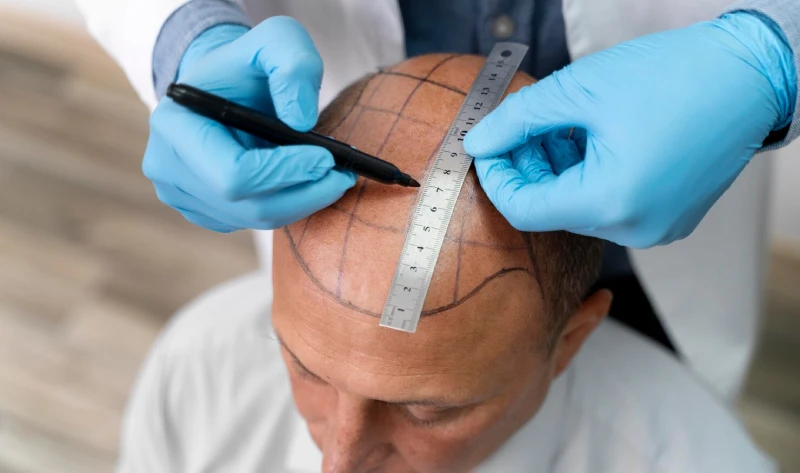 hair line post hair transplant